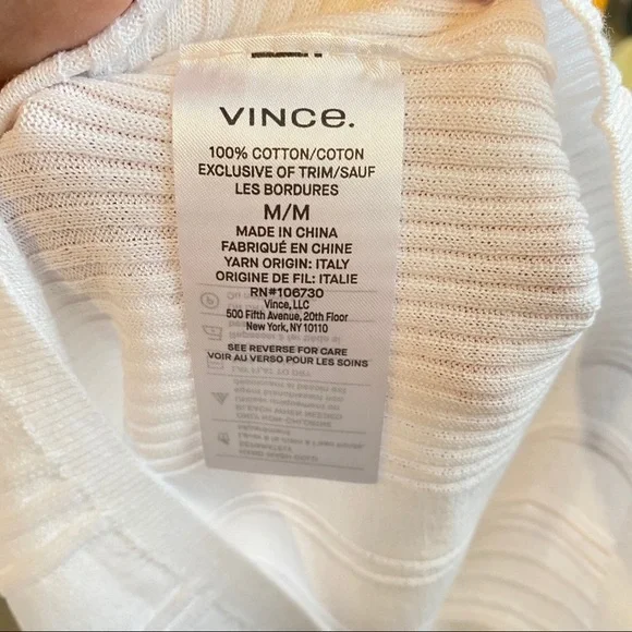 VINCE variegated rib knit long sleeve top NWT - Picture 11 of 14